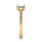 Engagement Ring, Yellow, Oval Cut Diamond, RSA1, SV Engagement Ring, Yellow, Oval Cut Diamond, RSA1, SV