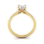 Engagement Ring, Yellow, Oval Cut Diamond, RSA1, TF Engagement Ring, Yellow, Oval Cut Diamond, RSA1, TF