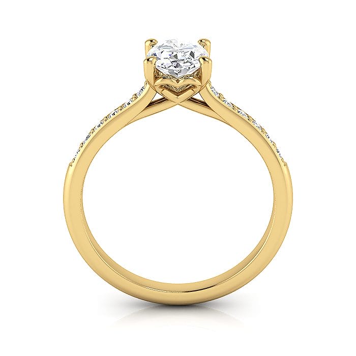 Engagement Ring, Yellow, Oval Cut Diamond, RSA1, TF
