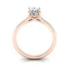 Engagement Ring, Rose Gold, Oval Cut Diamond, RSA1, TF