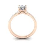 Engagement Ring, Rose Gold, Oval Cut Diamond, RSA1, TF Engagement Ring, Rose Gold, Oval Cut Diamond, RSA1, TF