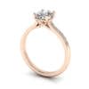 Engagement Ring, Rose Gold, Oval Cut Diamond, RSA1, 3D