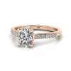Engagement Ring, Rose Gold, Oval Cut Diamond, RSA1, LF