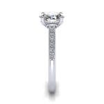 Engagement Ring, Platinum, Oval Cut Diamond, RSA1, SV Engagement Ring, Platinum, Oval Cut Diamond, RSA1, SV