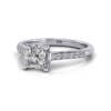 Engagement Ring, White Gold, Princess Cut Diamond, RSA1, LF Engagement Ring, White Gold, Princess Cut Diamond, RSA1, LF