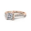 Engagement Ring, Rose Gold, Princess Cut Diamond, RSA1, LF