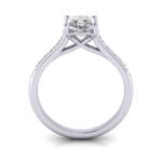 Engagement Ring, Platinum, Princess Cut Diamond, TF Engagement Ring, Platinum, Princess Cut Diamond, TF
