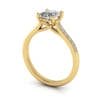 Engagement Ring, Yellow, Princess Cut Diamond, RSA1, 3D