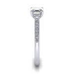 Engagement Ring, White Gold, Asscher Cut Diamond, SV Engagement Ring, White Gold, Asscher Cut Diamond, SV