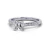 Engagement Ring, Platinum, Asscher cut diamond, RSA1, LF