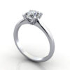 Thumb Diamond Ring RS14 Princess Platinum 3D