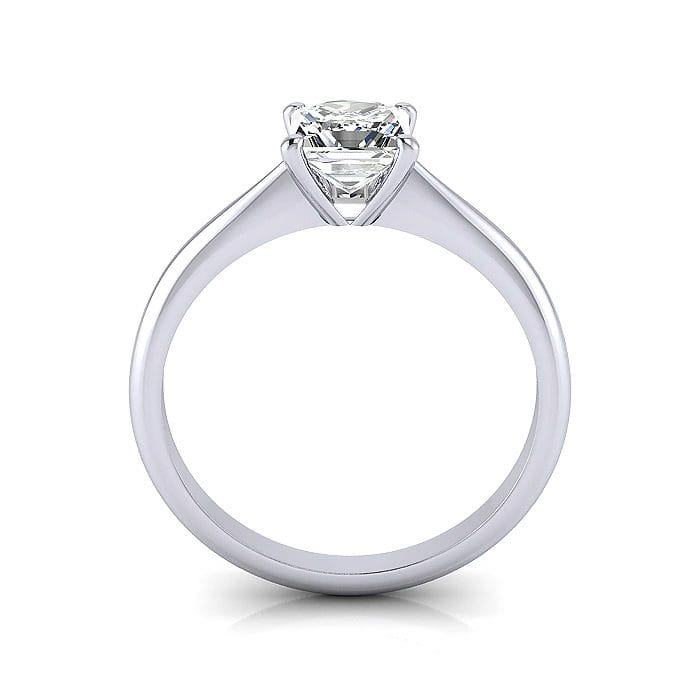 Engagement Ring, Princess Cut, RS13, Platinum, TF
