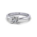 Engagement Ring, Princess Cut, RS13, Platinum, LF Engagement Ring, Princess Cut, RS13, Platinum, LF