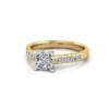 Engagement Ring, Princess Cut, RSA2, Yellow Gold, LF
