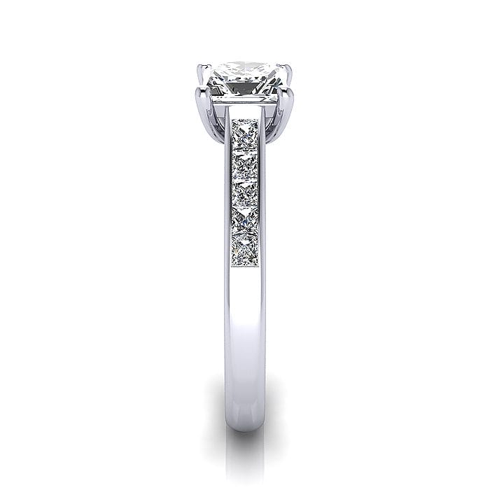 Engagement Ring, Princess Cut, RSA2, Platinum, SV