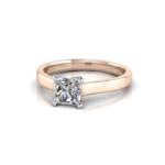 Engagement Ring, Princess Cut, RS12, Rose Gold, LF Engagement Ring, Princess Cut, RS12, Rose Gold, LF