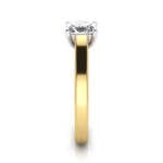 Engagement Ring, Princess Cut, RS12, Yellow Gold, SV