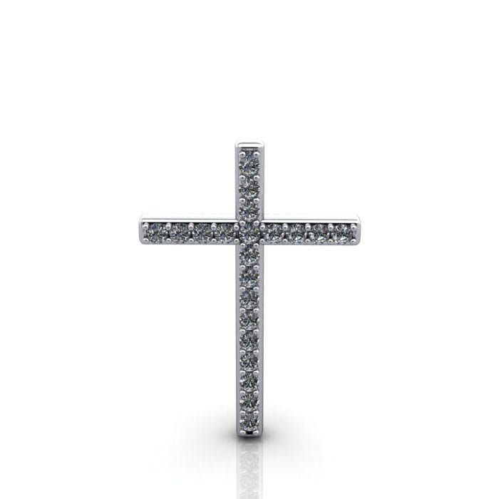 Diamond Cross White Gold PDC2 3D