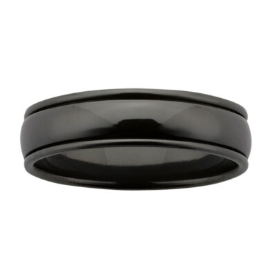 Black Zirconium Wedding Ring PD10BGGZ