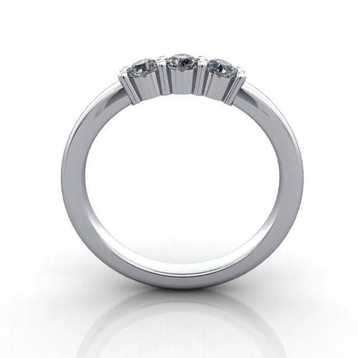 Multi stone Diamond Ring, PDM4, Platinum, TF