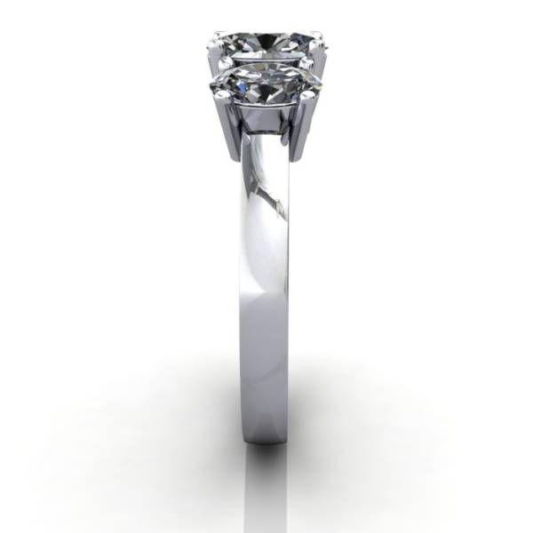 Multi stone Diamond Ring, PDM2, Platinum, SV, Oval