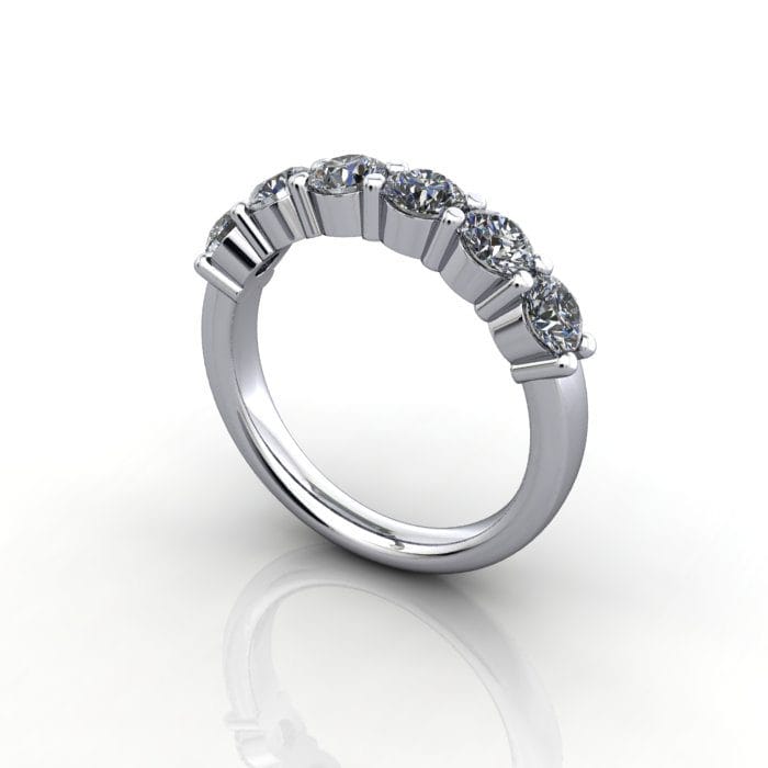 Anniversary Ring, RA2, Platinum, 3D