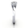 Oval Cut Trilogy Diamond Ring RT13 Platinum SV