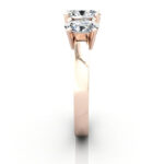 Oval Cut Trilogy Diamond Ring RT13 Rose Gold SV Oval Cut Trilogy Diamond Ring RT13 Rose Gold SV