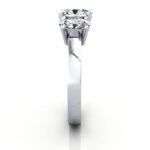 Oval Cut Trilogy Diamond Ring RT13 White Gold SV Oval Cut Trilogy Diamond Ring RT13 White Gold SV