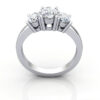 Oval Cut Trilogy Diamond Ring RT13 White Gold TF