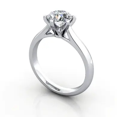 Diamond Ring RS21 Platinum 3D