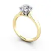 Diamond Ring RS21 Yellow Gold 3D