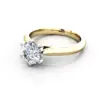 Diamond Ring RS21 Yellow Gold LF