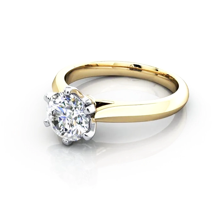 Diamond Ring RS21 Yellow Gold LF