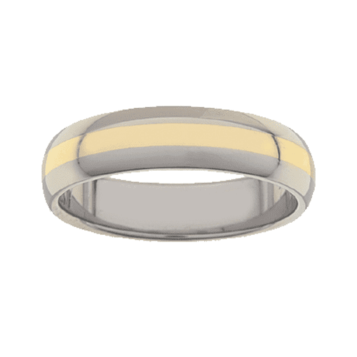 Gents Titanium Wedding Ring PD216