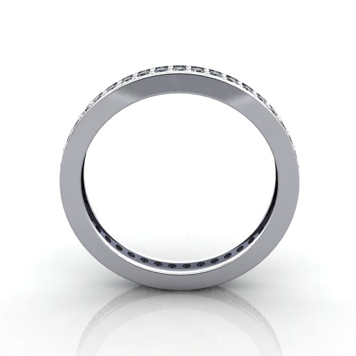 Eternity Ring, RE5, Platinum, Round Brilliant Diamond, TF