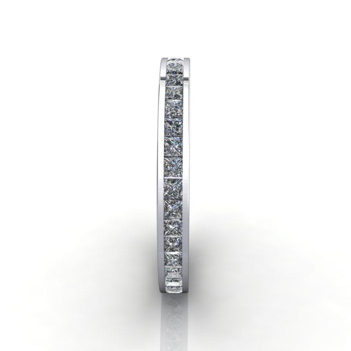 Eternity Ring, RE4, Platinum, Princess Cut Diamond, SV Eternity Ring, RE4, Platinum, Princess Cut Diamond, SV