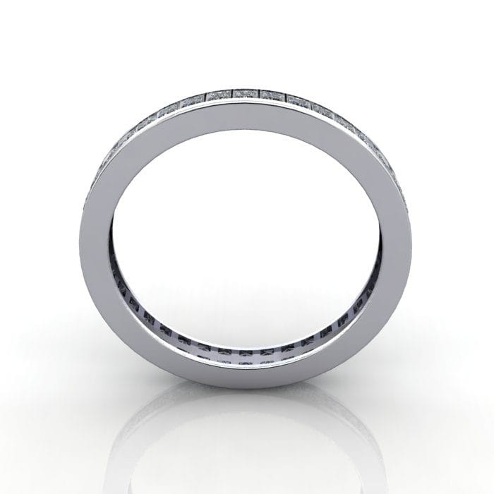 Eternity Ring, RE4, Platinum, Princess Cut Diamond, TF Eternity Ring, RE4, Platinum, Princess Cut Diamond, TF
