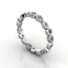 Eternity Ring, RE3, Platinum, Round Brilliant Diamond, 3D Eternity Ring, RE3, Platinum, Round Brilliant Diamond, 3D