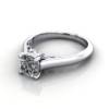 Solitaire Diamond Ring, RS35. Platinum, Cushion, LF Solitaire Diamond Ring, RS35. Platinum, Cushion, LF