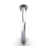 Solitaire Diamond Ring, RS35. Platinum, Cushion, SV Solitaire Diamond Ring, RS35. Platinum, Cushion, SV