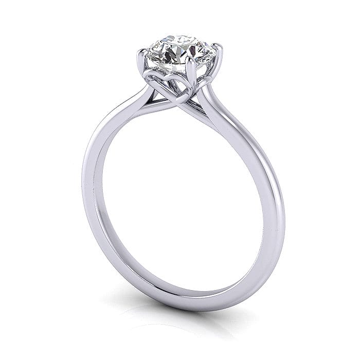 Video, Round diamond ring, white gold, RS1