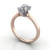 Oval Diamond Ring, RS41, Rose, Oval, 3D