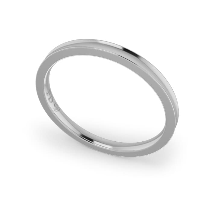 Ladies-Wedding-Platinum-Concave-2.00mm Ladies-Wedding-Platinum-Concave-2.00mm