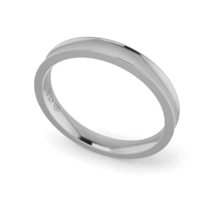 Ladies-Wedding-Platinum-Concave-3mm Ladies-Wedding-Platinum-Concave-3mm