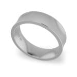 Ladies-Wedding-Ring-Platinum-Concave-6mm Ladies-Wedding-Ring-Platinum-Concave-6mm