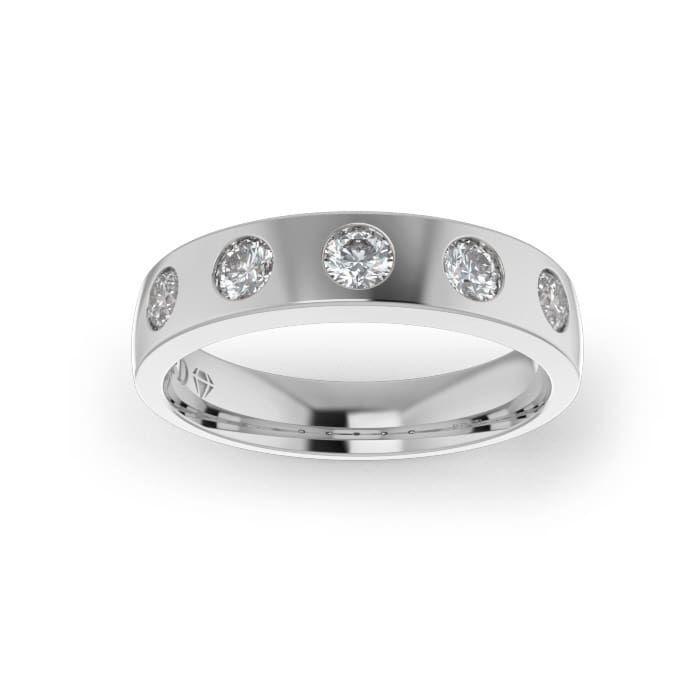 Ladies-Wedding-PLAT-Diamond-Ring-Shot-set-4mm