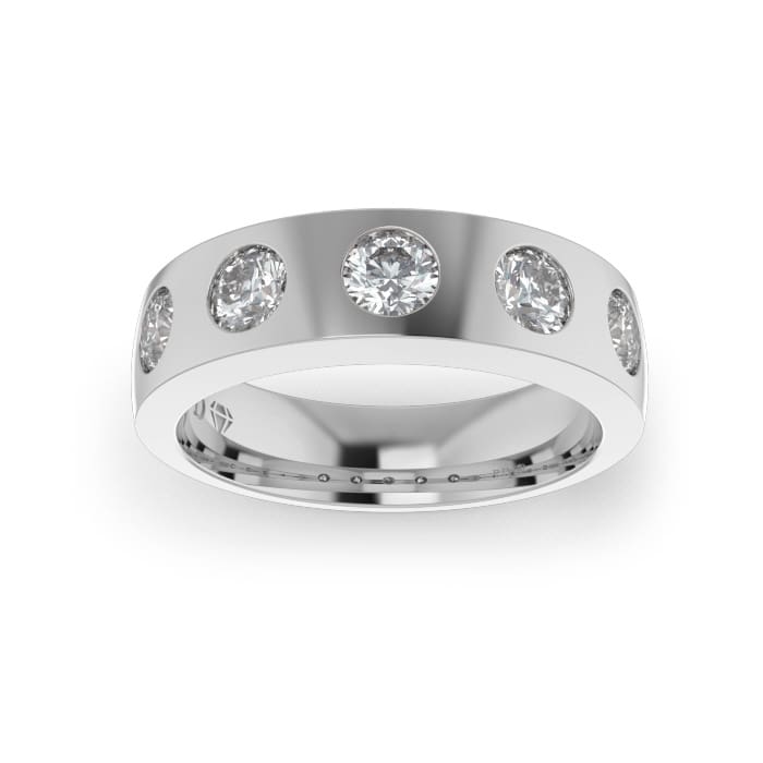 Ladies-Wedding-PLAT-Diamond-Ring-Shot-set-5mm