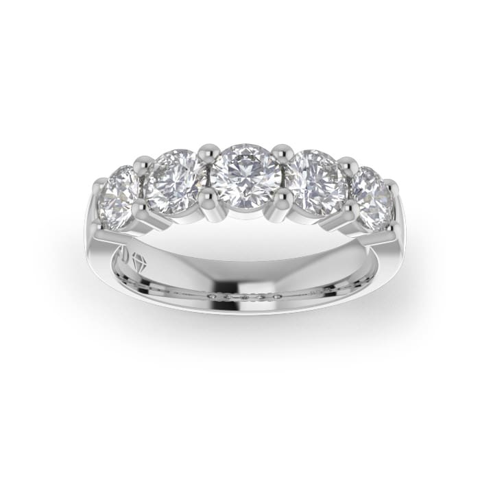 Ladies-Wedding-WG-Diamond-Ring-Shared-Claw-4mm