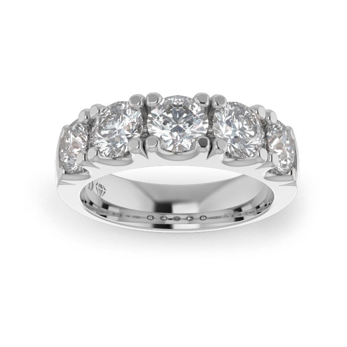 Ladies-Wedding-Platinum-Diamond-Ring-Scallop-Pave-5mm